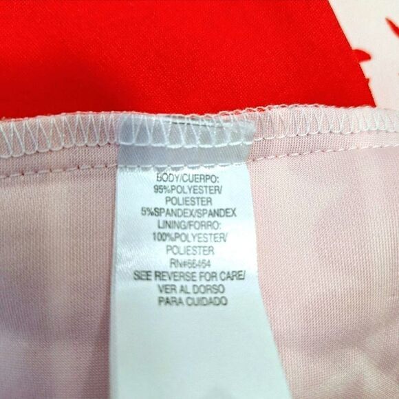 Studio One Red-Orange White Floral A-Line V-Neck Travel Dress 60s 70s Mod Sz 4 - Picture 8 of 14